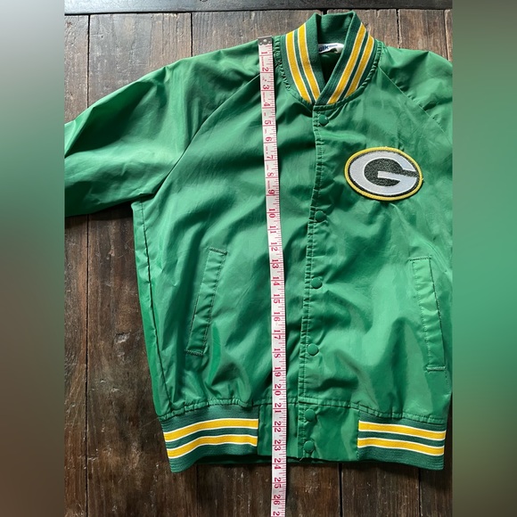 Vintage Chalk Line Green Bay Packers Satin Bomber Jacket - Picture 5 of 7